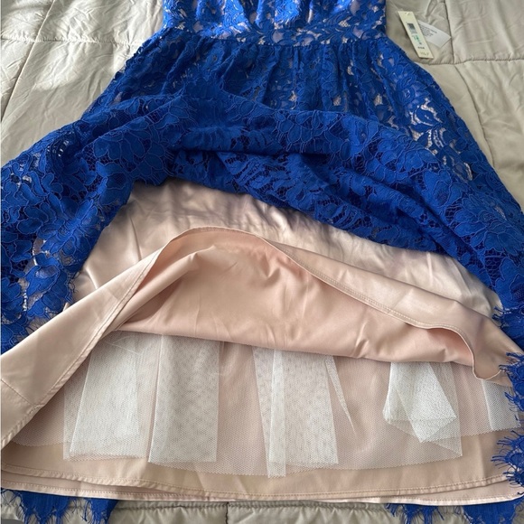 Eliza J Royal Blue Midi Lace Dress Size 8 Eliza J Royal Blue Midi Lace Dress Size 8